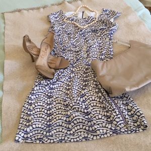 Donna Morgan print work wear - so cute!